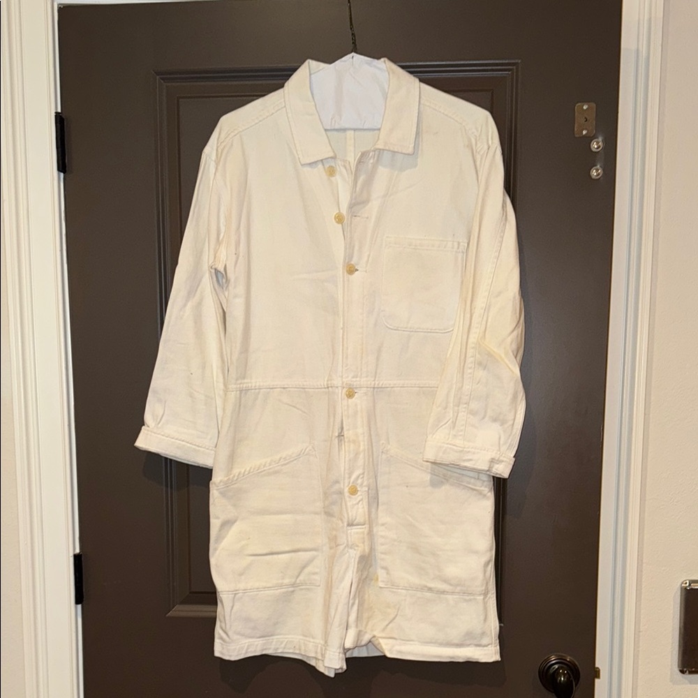 Bliss and Mischief Cream Utility Romper